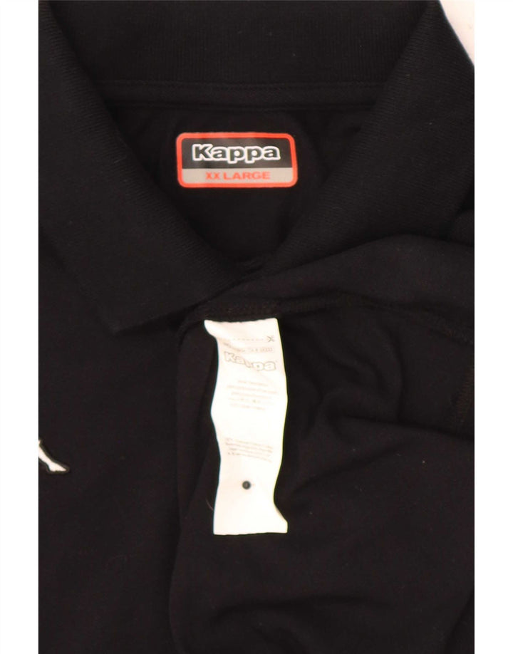 Kappa Polo Hombre 2XL Algodón Negro