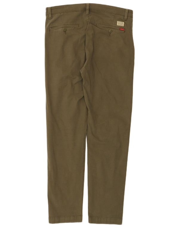 Levi's Pantalones chinos ajustados para hombre W32 L32 Algodón caqui