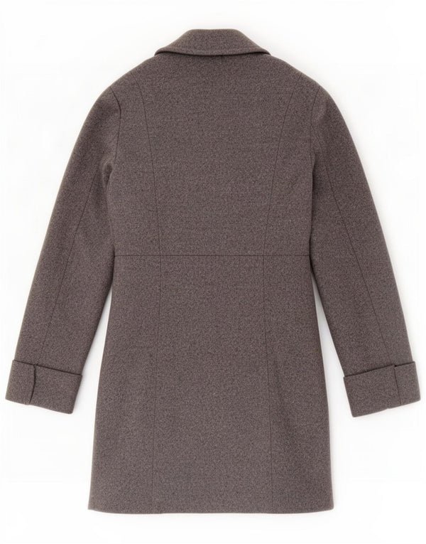 Abrigo Benetton Mujer IT 42 Lana Gris Medio