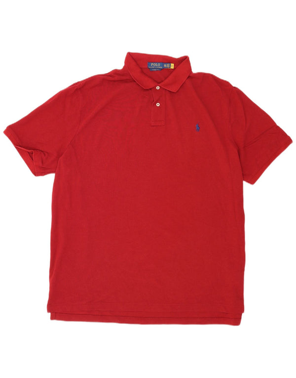 Polo Ralph Lauren Camisa de corte clásico para hombre 2XL Algodón rojo