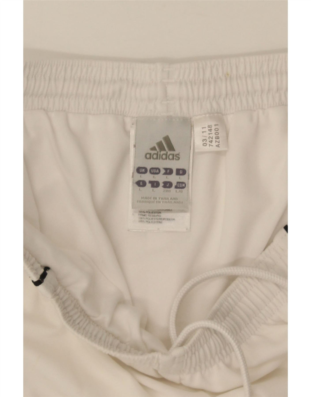 Adidas Mens Climalite Sport Shorts Grande Blanco Poliéster