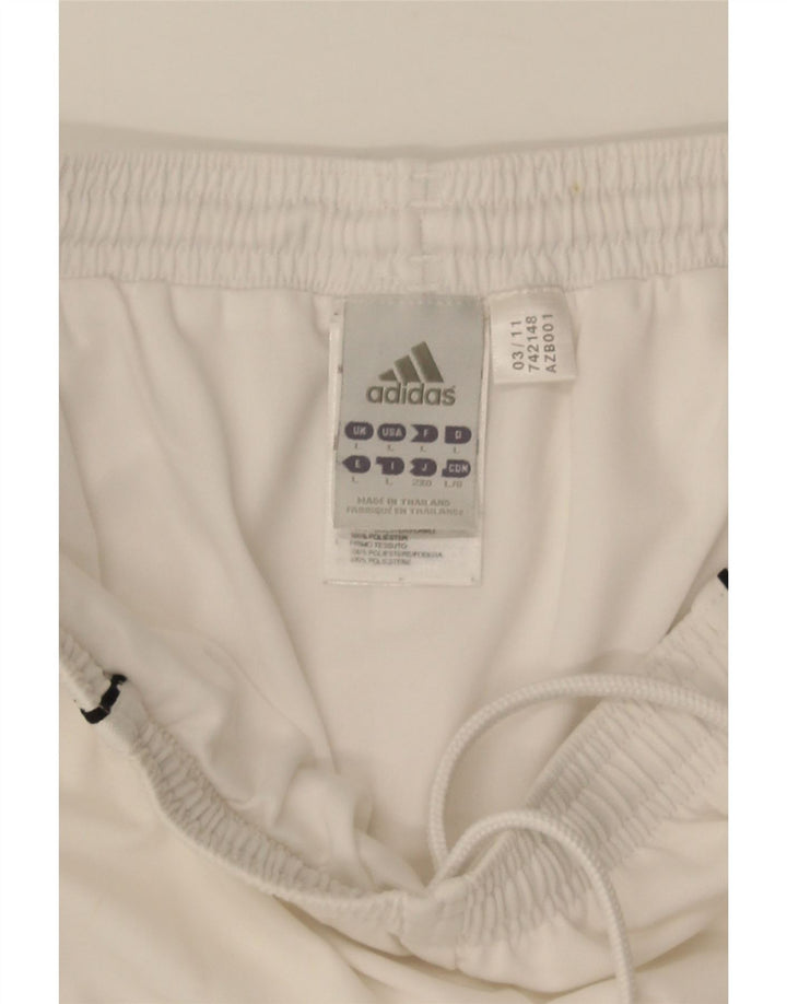 Adidas Mens Climalite Sport Shorts Grande Blanco Poliéster