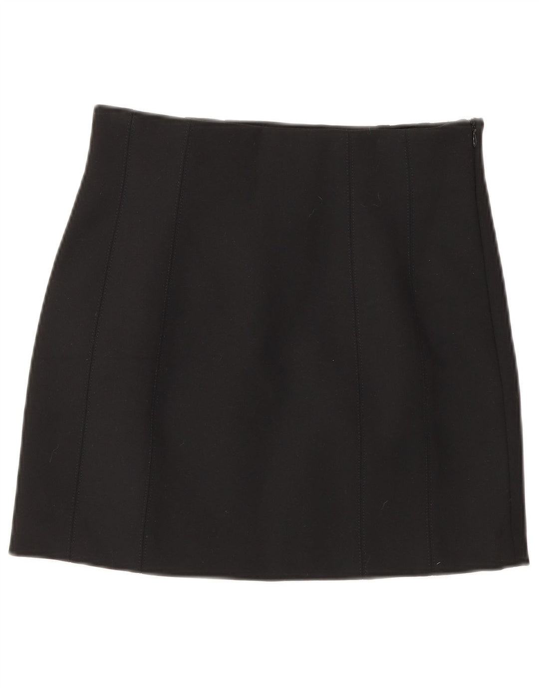 Zara Mujer Mini Falda Pequeña W26 Poliéster Negro