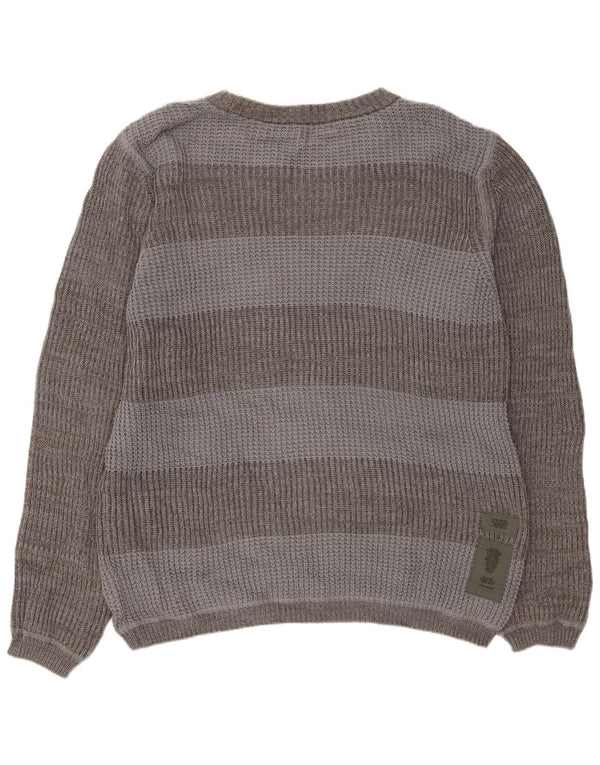 G-Star Jersey con Cuello Barco para Hombre XL Gris Colorblock Algodón