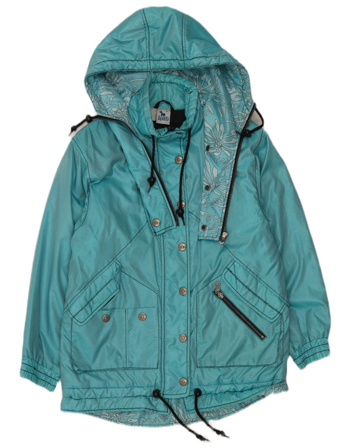 Rodeo Abrigo cortavientos extragrande con capucha para mujer IT 36 XS Azul