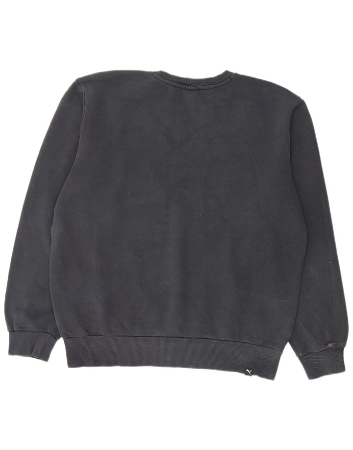 Puma Hombre Sudadera Gráfica Jumper Medium Negro Algodón
