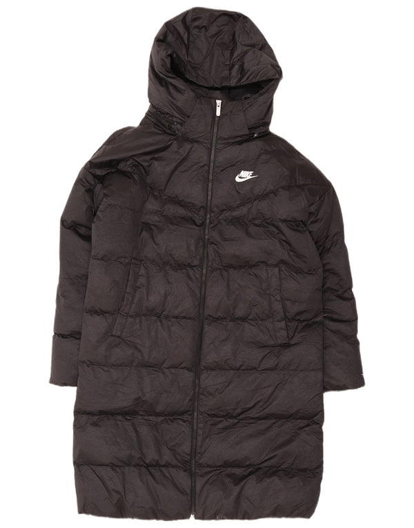 Nike Abrigo acolchado con capucha Therma-Fit para hombre UK 36 Small Black Nylon