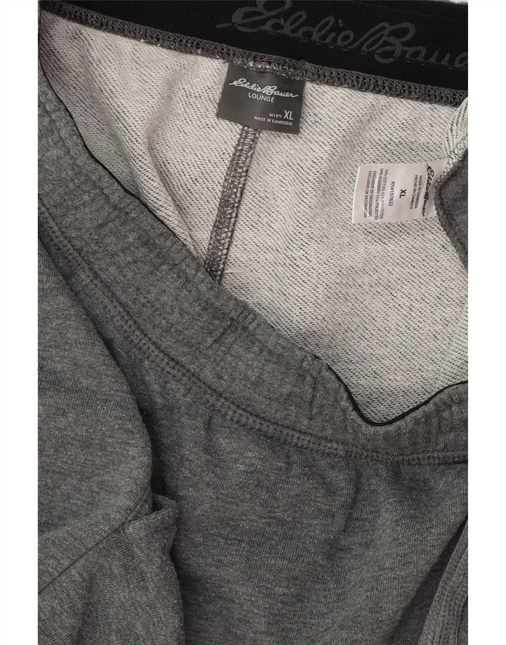 Eddie Bauer Pantalones cortos deportivos para hombre XL Algodón moteado gris