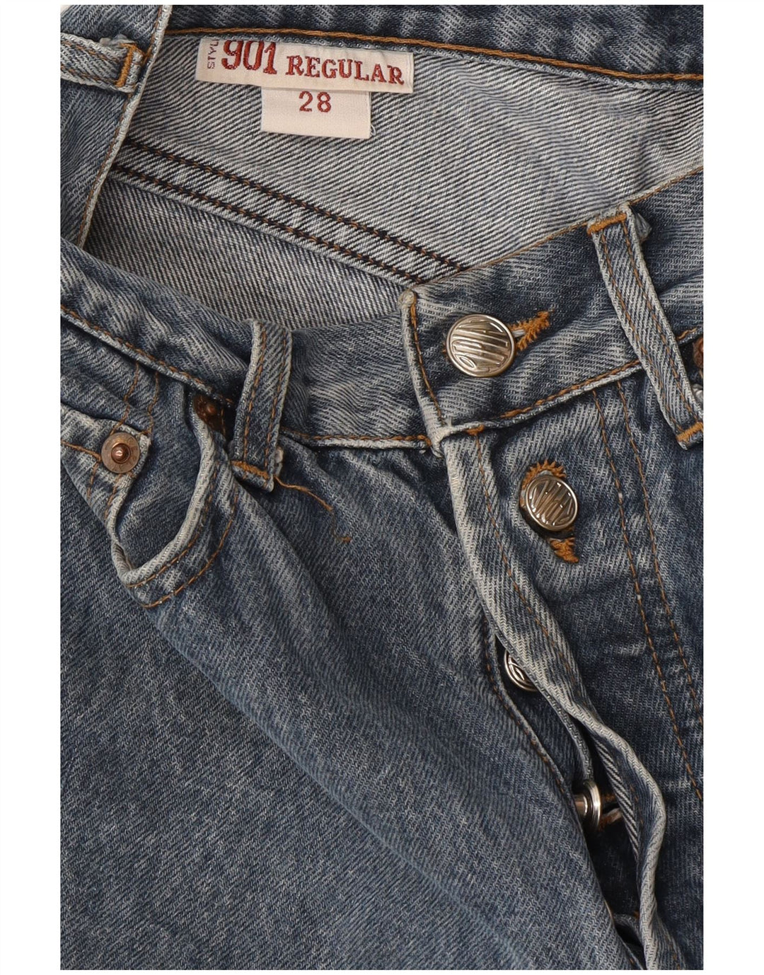 REPLAY Mujer 901 Vaqueros Cortos De Corte Regular W28 L23 Azul