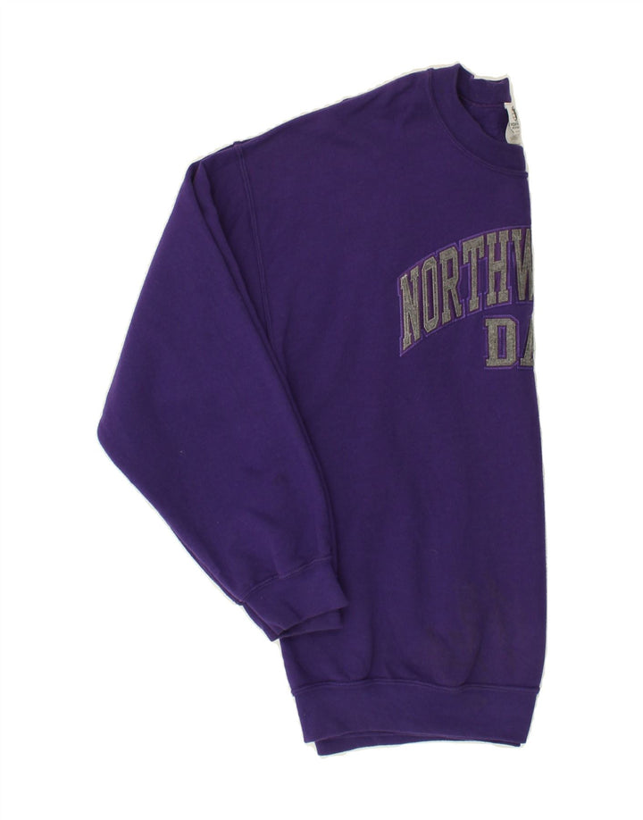 VINTAGE Mens Graphic Sweatshirt Jumper Large Purple Cotton Vintage Vintage and Second-Hand Vintage from Messina Hembry 