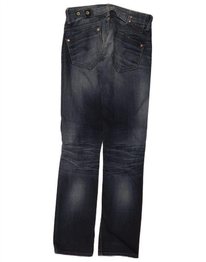 Vaqueros Rectos Desgastados Para Mujer G-Star W28 L32 Azul