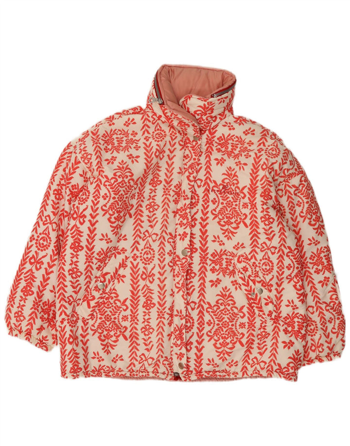Belfe & Chaqueta reversible con capucha extragrande para mujer IT 42 Medium Red Floral