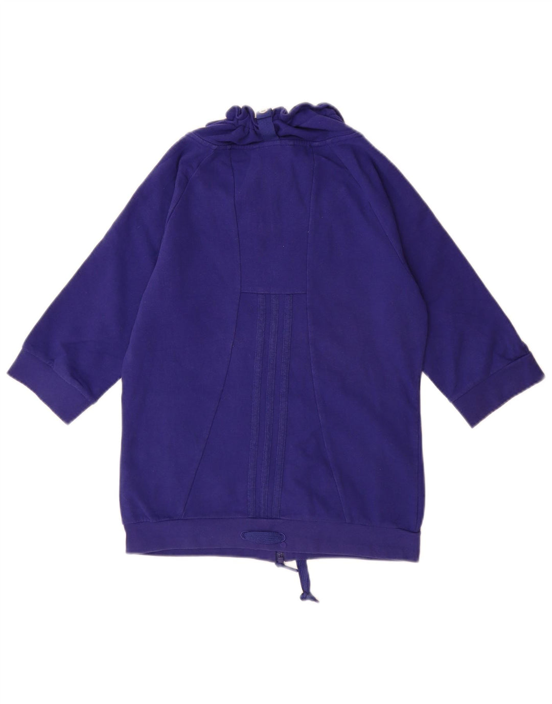 ADIDAS Sudadera de manga 3/4 para mujer Jumper UK 10 Small Blue Cotton