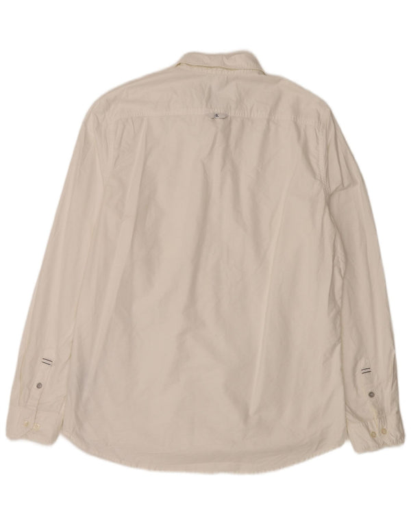 CALVIN KLEIN JEANS Camisa Slim Fit Hombre XL Blanco Algodón