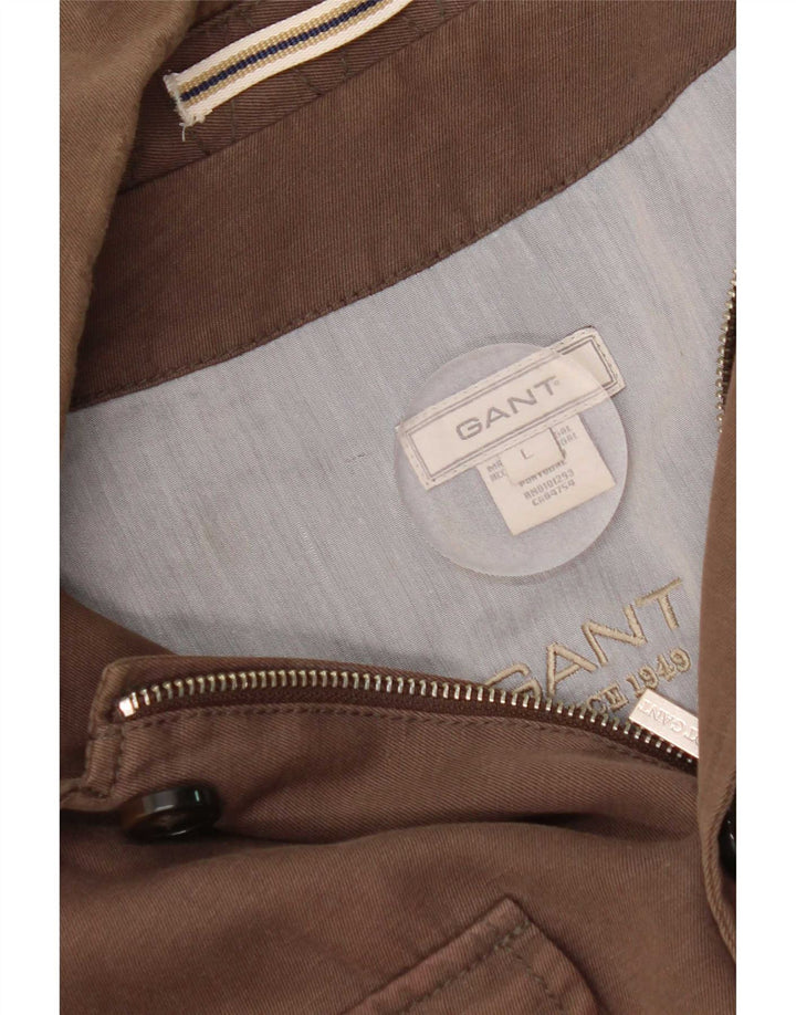 Gant Chaqueta utilitaria para hombre Reino Unido 40 Grande Algodón marrón