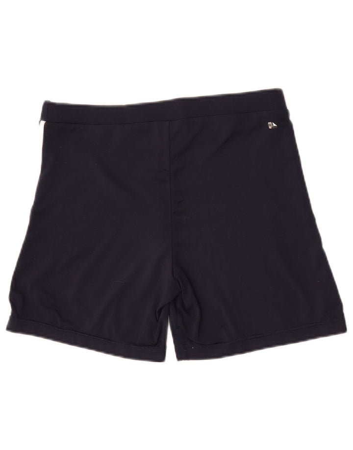 Adidas Mujer Climalite Sport Shorts UK 12 Medio Azul Marino Poliéster