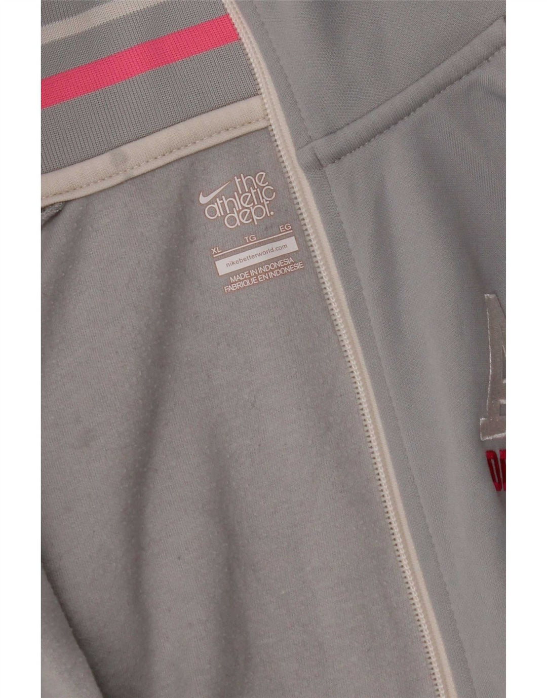 Nike - Chaqueta de chándal gráfica para mujer, talla 40, XL, color gris