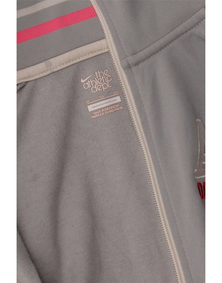 Nike - Chaqueta de chándal gráfica para mujer, talla 40, XL, color gris