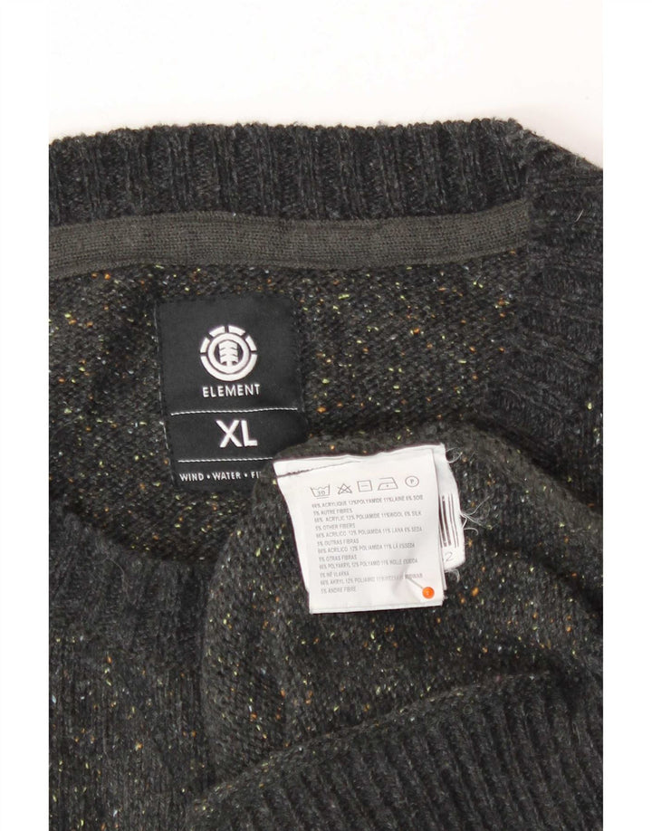 Element Jersey De Cuello Redondo Para Hombre XL Gris Moteado