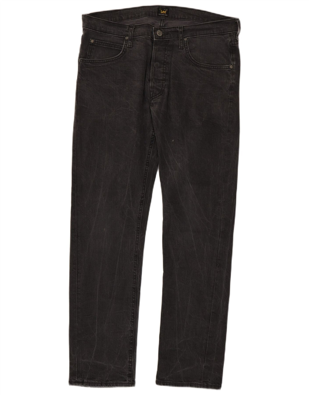 LEE Vaqueros rectos Daren para hombre W34 L32 Algodón gris