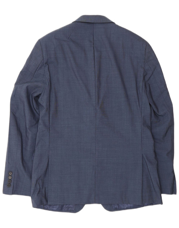 Dkny Chaqueta tipo blazer de 2 botones para hombre UK 38 Medium Azul marino