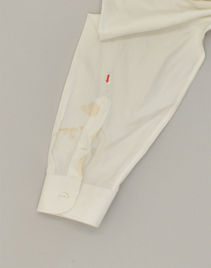 J. CREW Mens NON - IRON Slim Fit Shirt Large White Cotton | Vintage J. Crew | Thrift | Second-Hand J. Crew | Used Clothing | Messina Hembry 