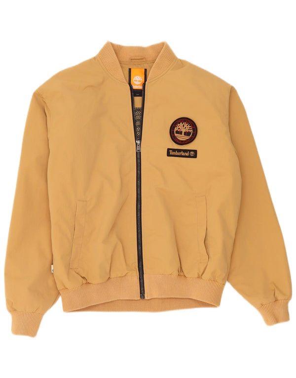 Timberland Chaqueta Bomber Suelta para Hombre UK 36 Small Beige Nylon