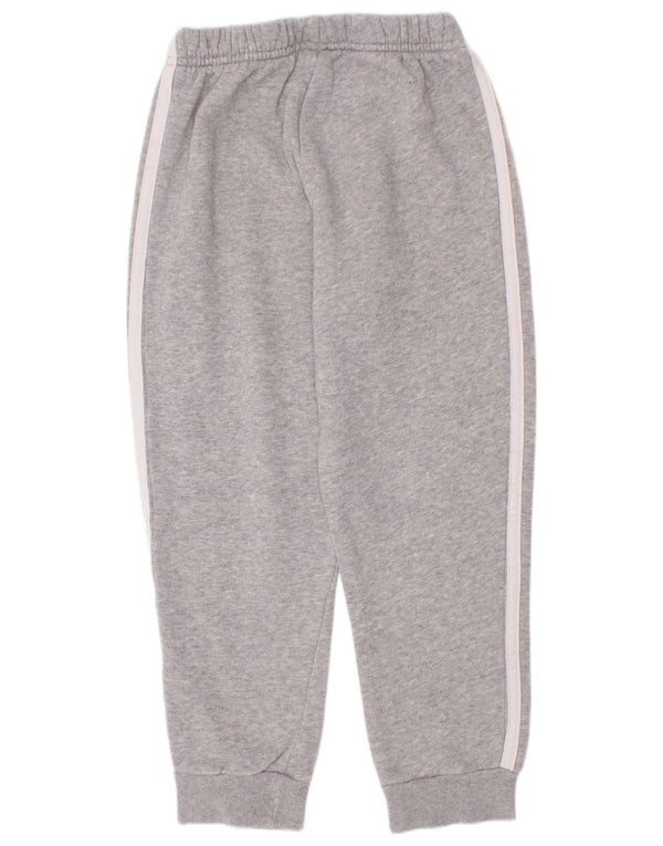 Adidas - Pantalón de chándal para niño, 6-7 años, algodón moteado gris