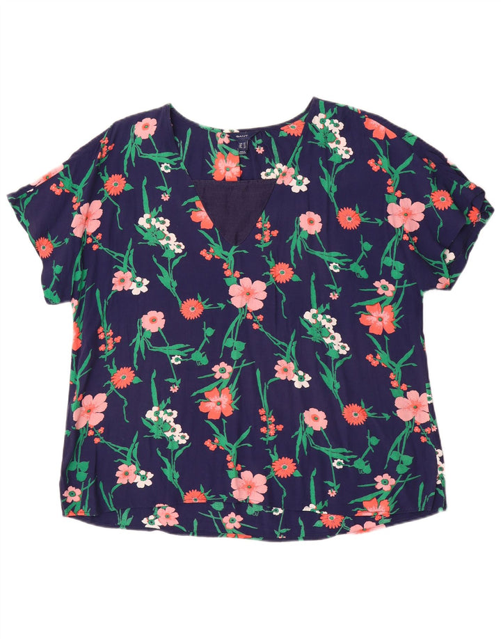 Gant Blusa para mujer Top UK 46 Large Azul marino Floral