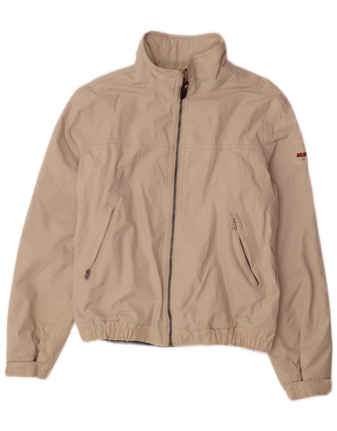 Murphy & Nye Chaqueta Bomber para Hombre UK 36 Small Off White Poliamida