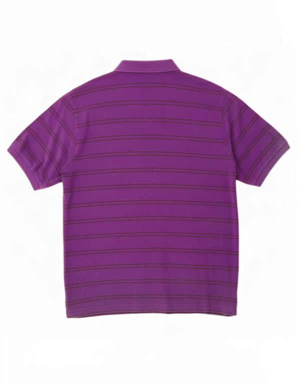 Kappa Polo Hombre XL Rayas Moradas