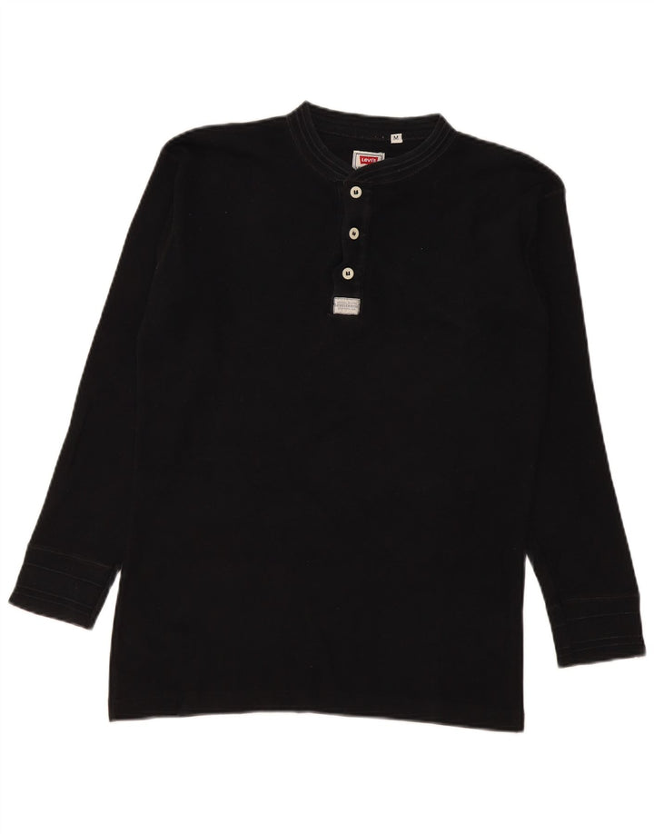 Levi's Hombre Top Manga Larga Algodón Negro Mediano