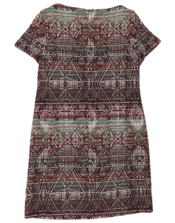 Monsoon Vestido recto para mujer UK 40 Mediano Algodón geométrico multicolor