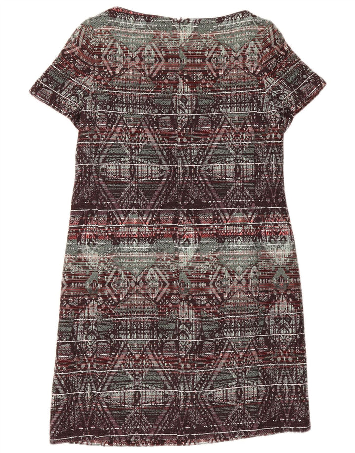 Monsoon Vestido recto para mujer UK 40 Mediano Algodón geométrico multicolor