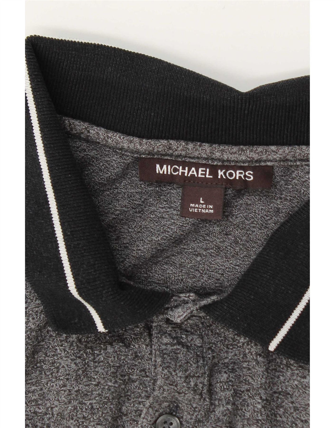 Michael Kors Polo para hombre grande gris moteado