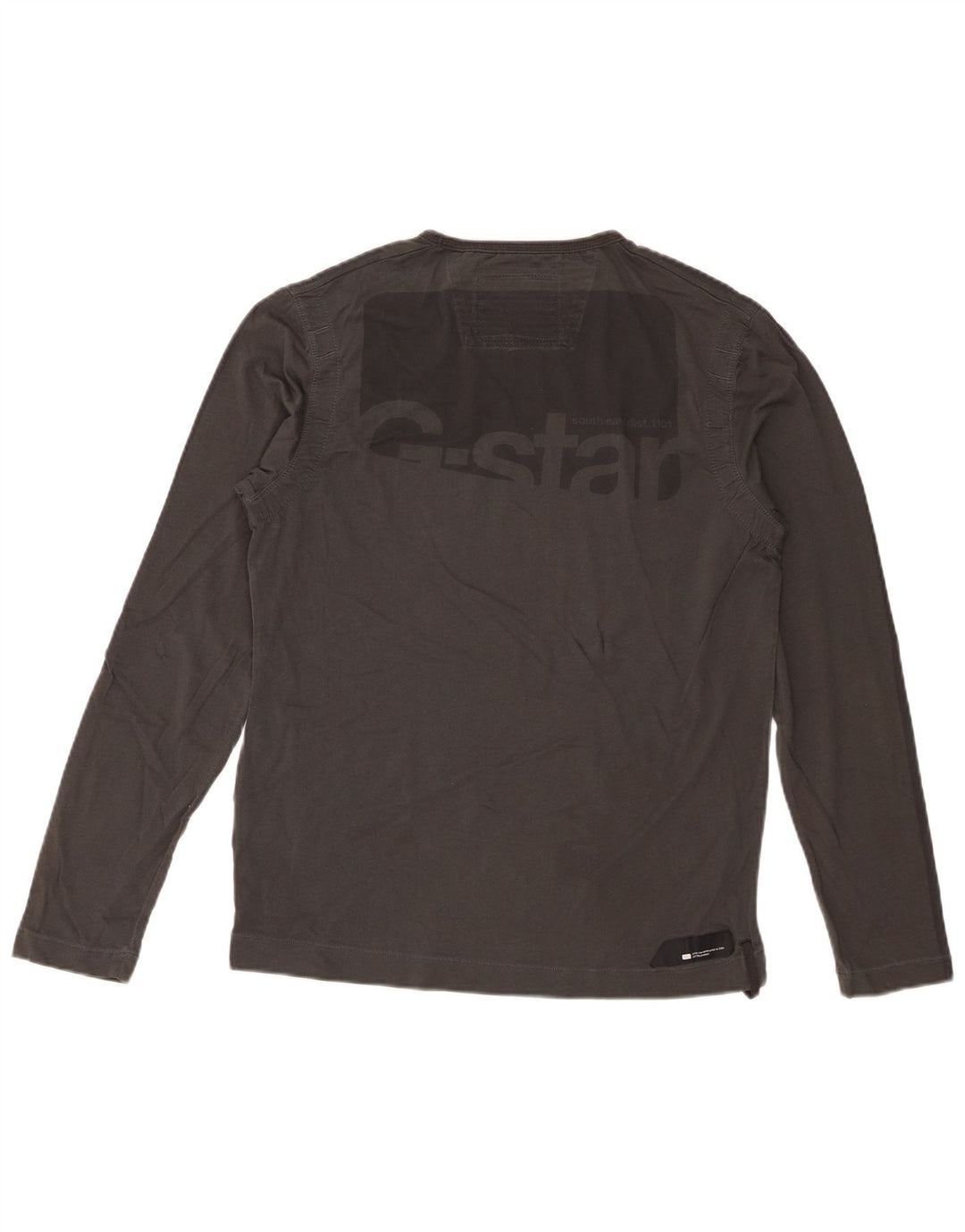 G-Star Hombre Gráfico Top Manga Larga Algodón Gris Medio