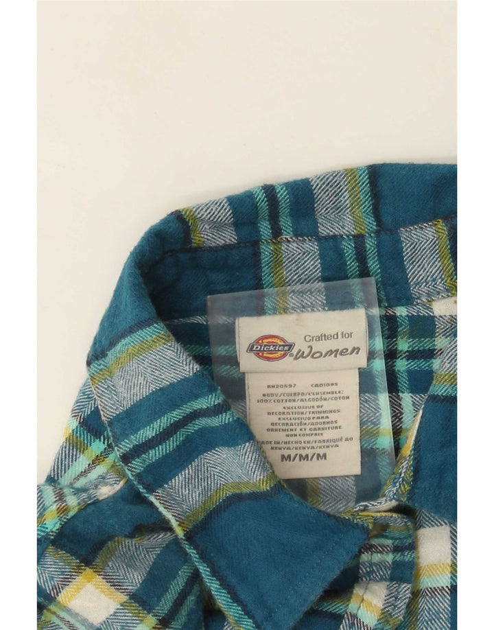 Dickies Camisa de franela para mujer UK 44 Algodón a cuadros azul medio