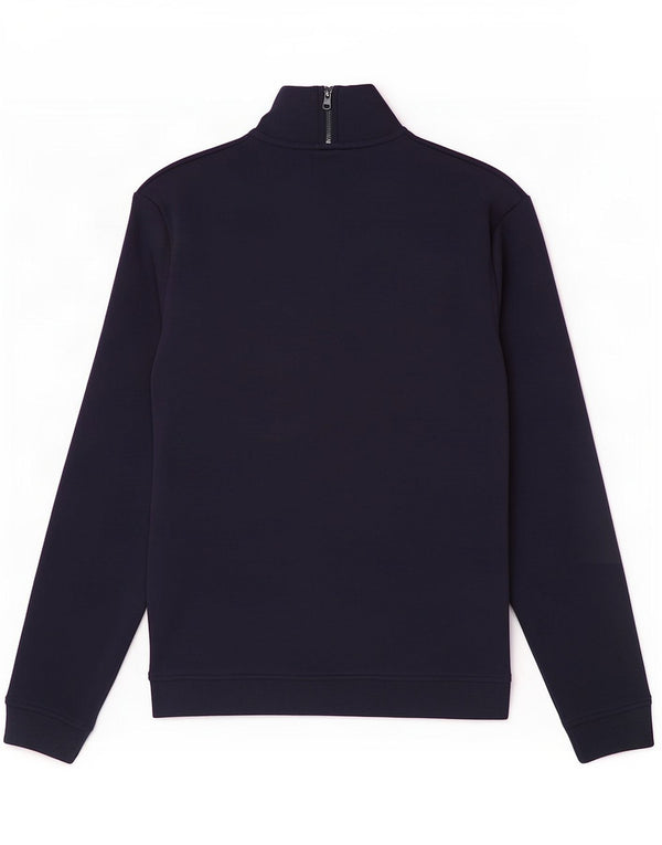 Ted Baker - Sudadera con cuello y cremallera para hombre, talla 3, algodón azul marino mediano