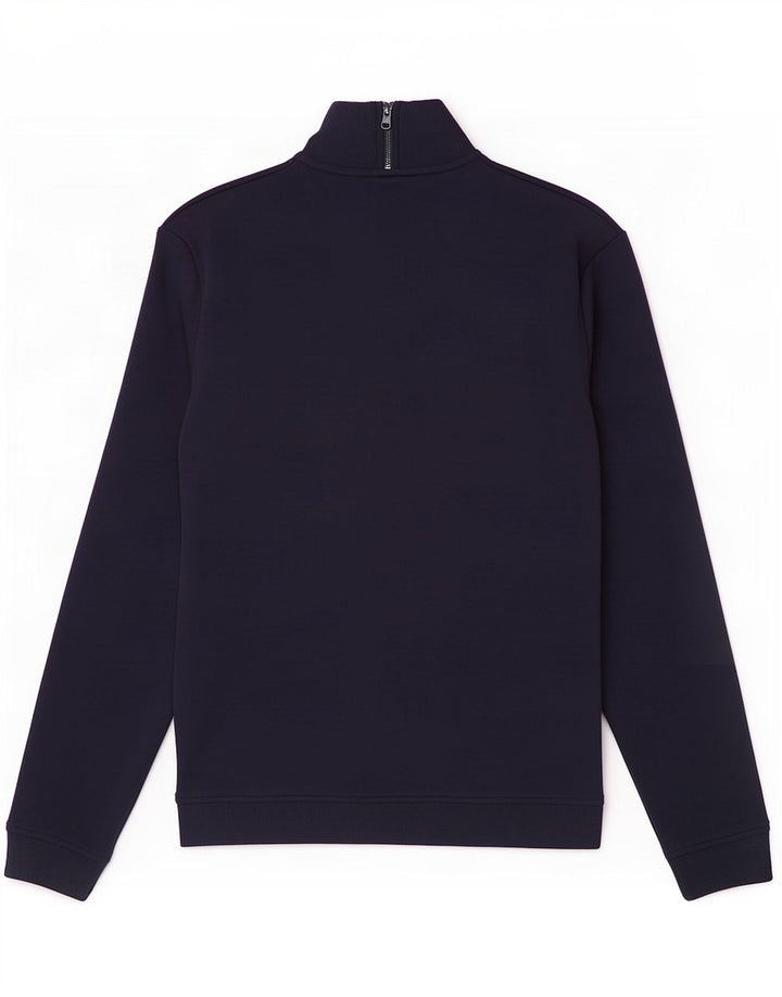 Ted Baker - Sudadera con cuello y cremallera para hombre, talla 3, algodón azul marino mediano