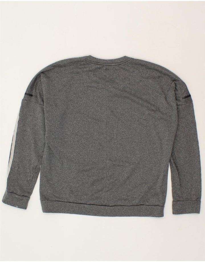 ADIDAS Womens Sweatshirt Jumper UK 16/18 Large Grey Polyester Vintage Adidas and Second-Hand Adidas from Messina Hembry 
