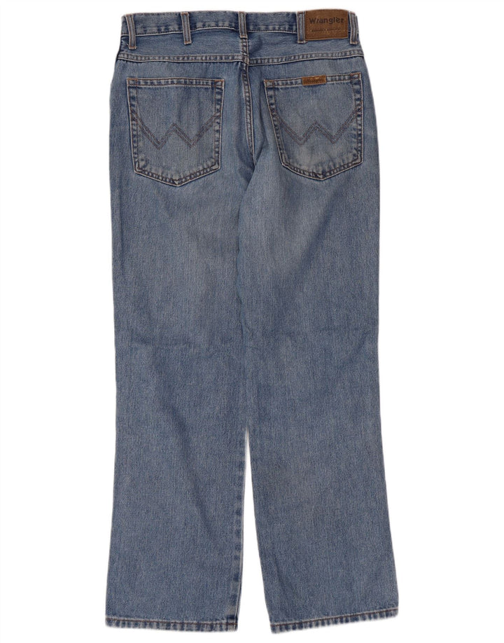 WRANGLER Vaqueros rectos de corte regular para hombre W32 L30 Algodón azul