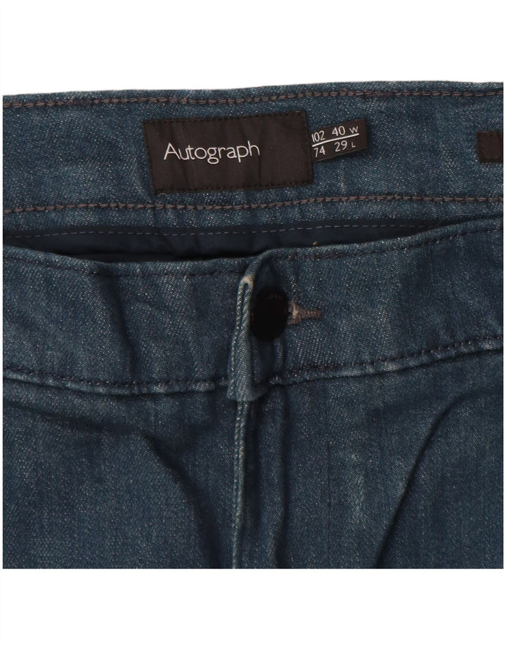 Autograph Vaqueros ajustados para hombre W40 L29 Algodón azul marino
