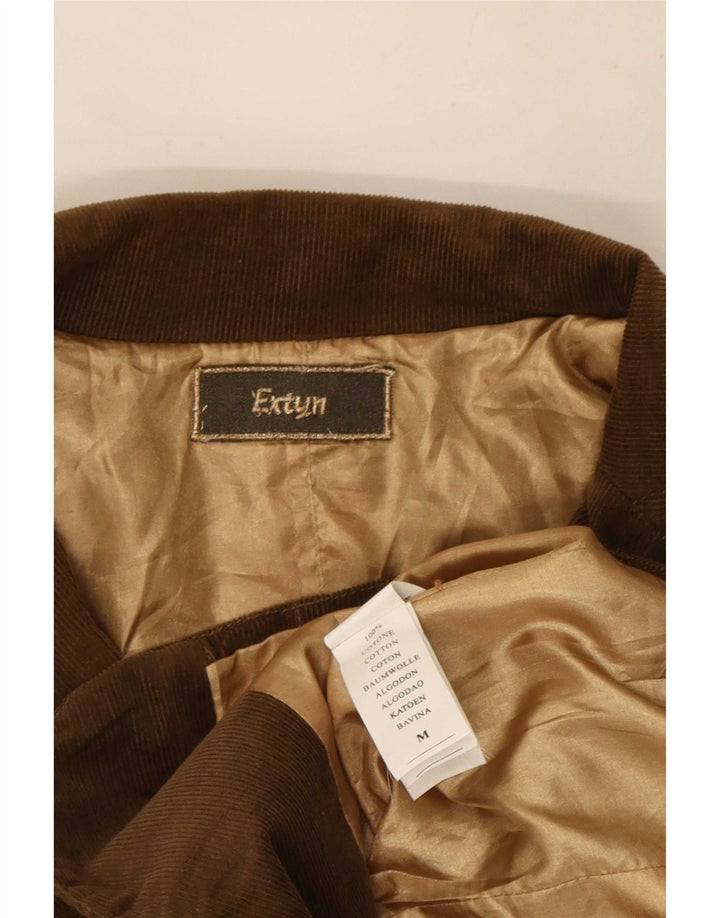 Extyn Chaqueta Blazer de Pana con 2 Botones para Mujer UK 42 Algodón Marrón Medio