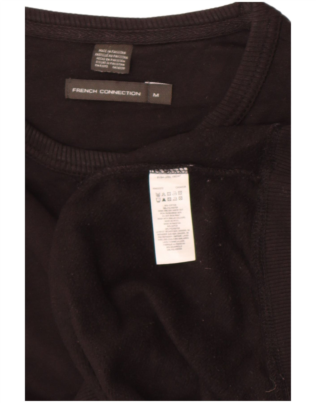 FRENCH CONNECTION Sudadera para Hombre Jersey Mediano Negro Algodón