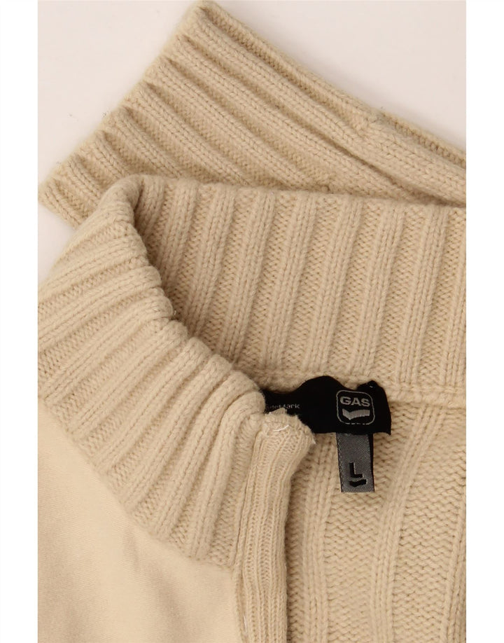 Gas - Cárdigan para mujer, talla 40, talla grande, color beige