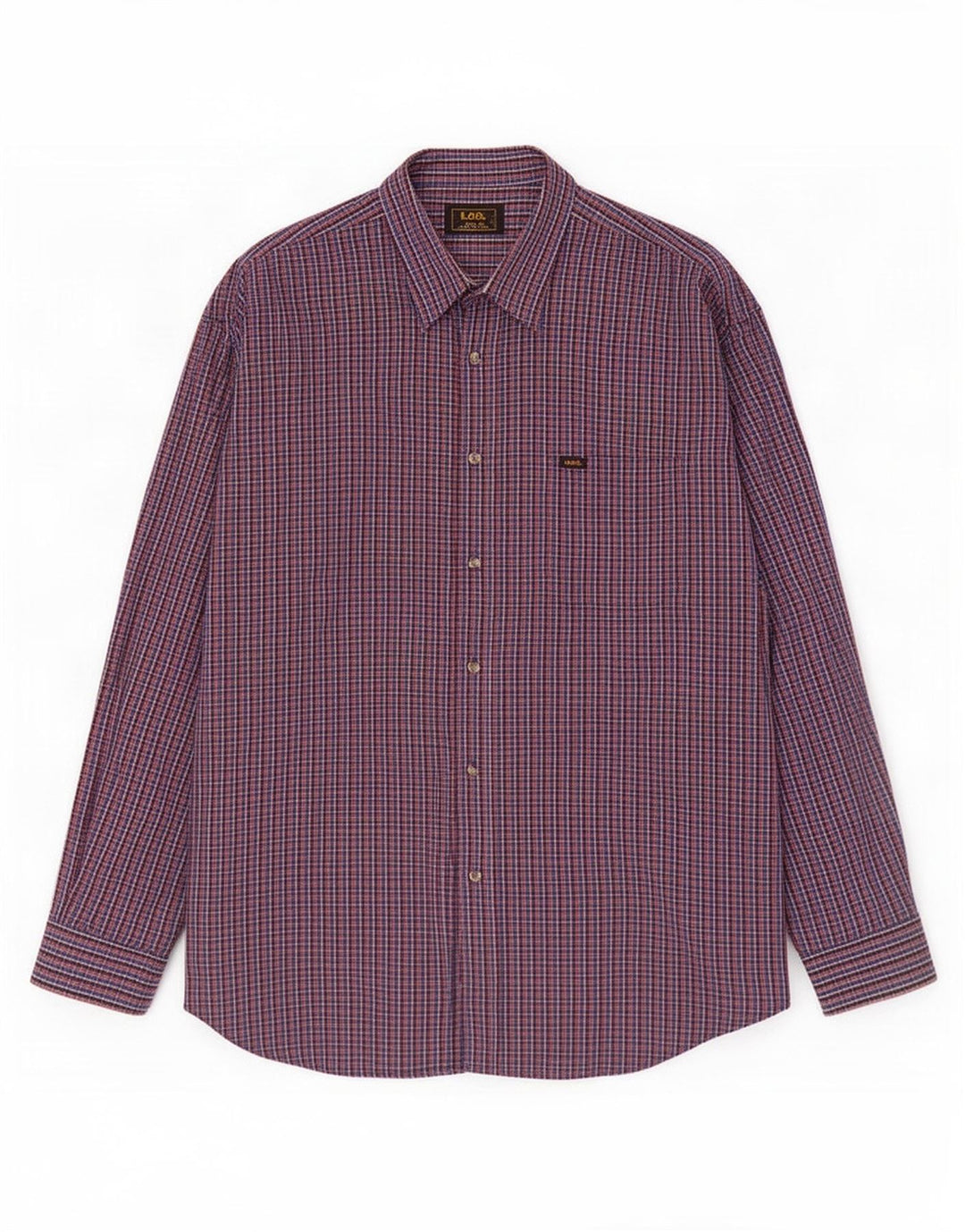 Lee Camisa para hombre 2XL Algodón a cuadros multicolor