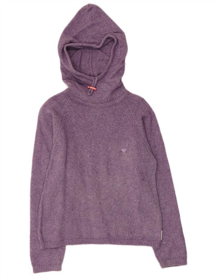 ARMANI JUNIOR Jersey con capucha para niña 7-8 años Algodón Morado