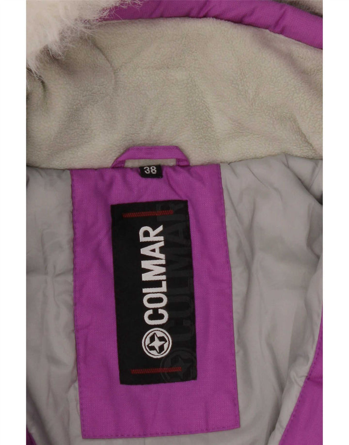Colmar Chaqueta de esquí con capucha para mujer EU 38 Medio Púrpura Colorblock Poliamida
