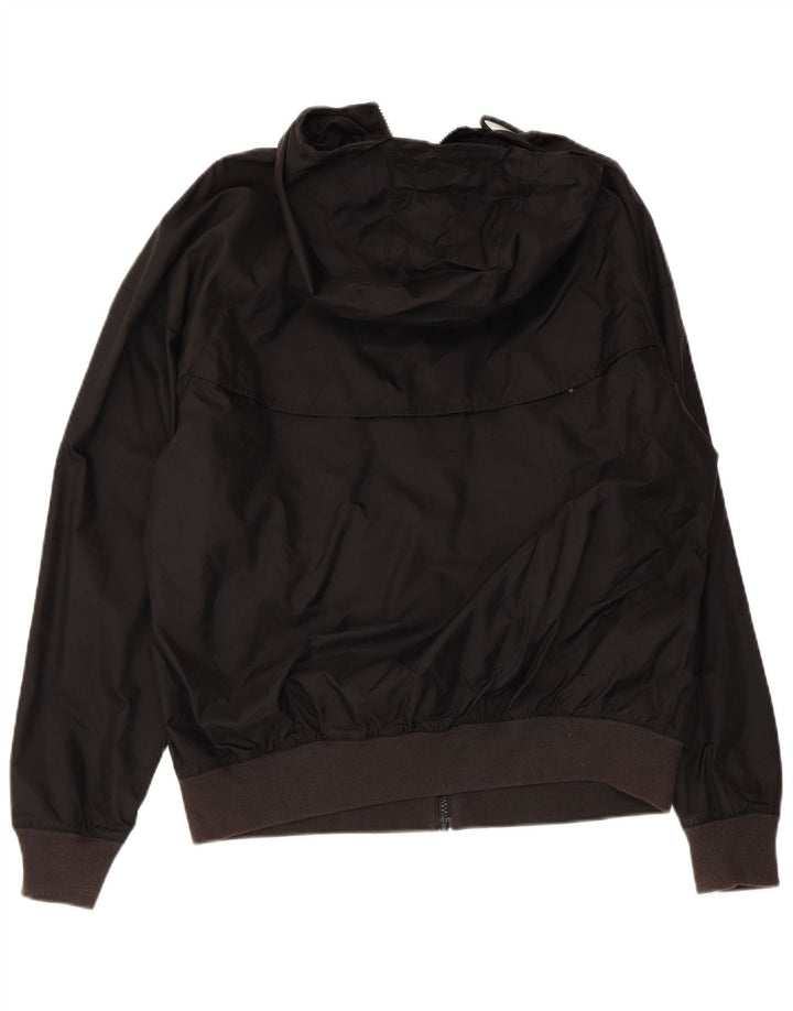 Nike Chaqueta impermeable con capucha para hombre UK 36 Small Black Nylon