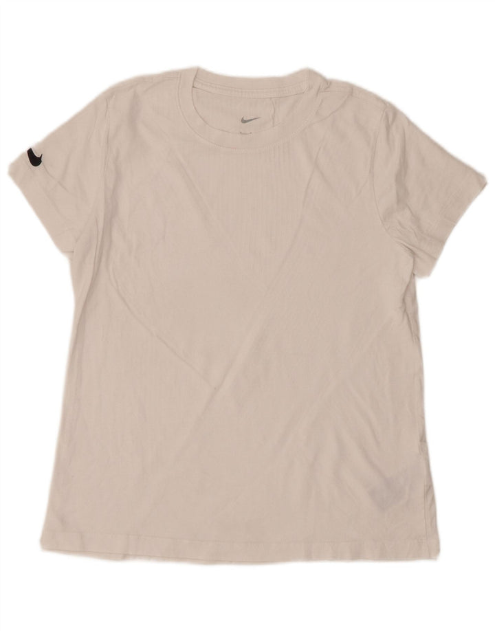NIKE Camiseta para mujer Top UK 12 Medium White Cotton